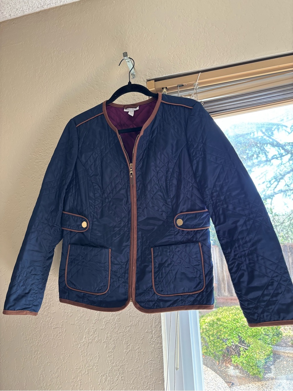 Charter Club Women’s Quilted Barn Jacket size petite small